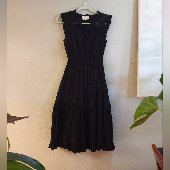 Kate Spade Broome Street Swiss Polka Dot Coquette Girl Tiered Ruffled Dress - Picture 4 of 7